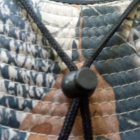 Bucket Hat Camo Hunting Fishing Side Snap Boonie Cap Drawstring Outdoor Mossy - Picture 7 of 10